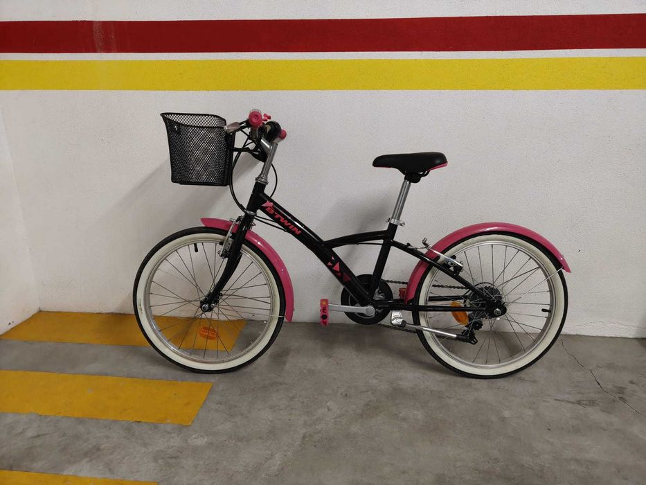 Bicicleta Polivalente Original 20 polegadas 500 rosa da B'Twin (Decathlon)