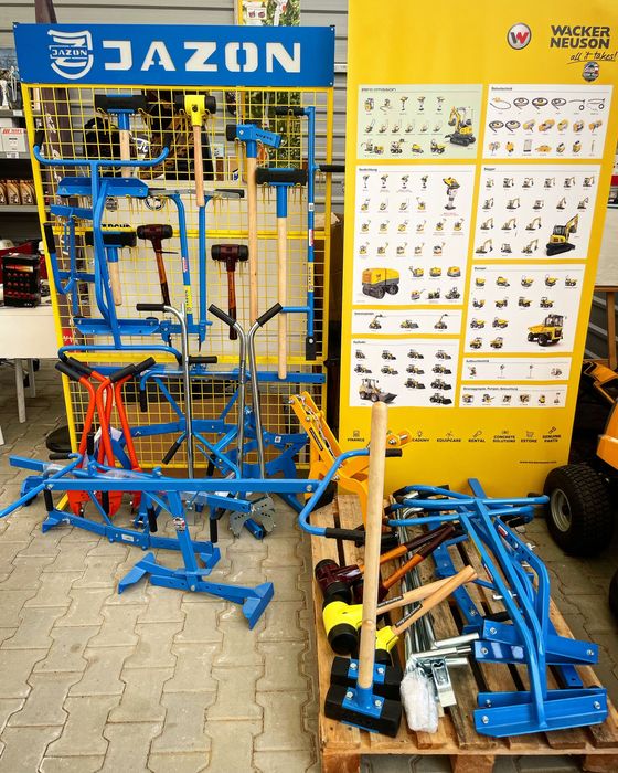 Młotek brukarski krótki, gumowy Jazon