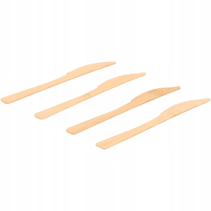 Noże Bambusowe 20 Szt Fsc Biodegradowalne Ekologiczne