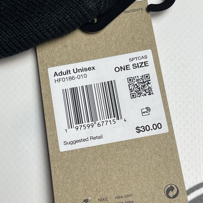 ОРИГІНАЛ Шапка Nike HF0186-010 Чорна з США