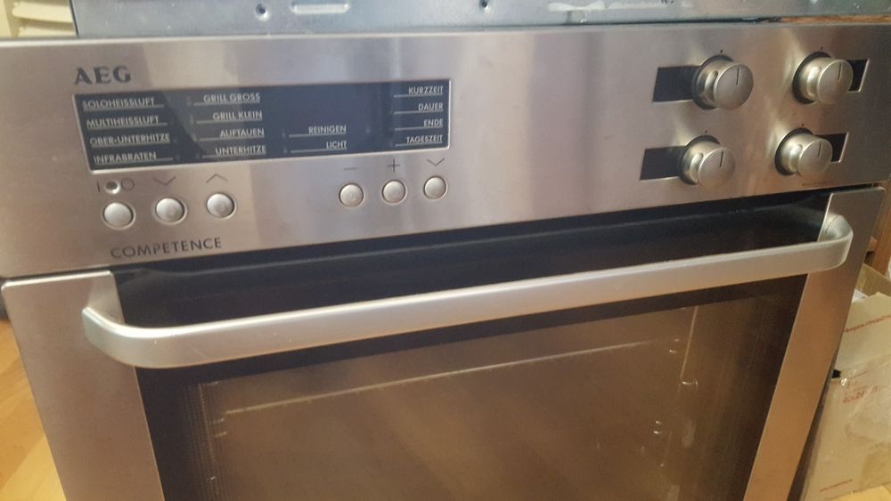 Электро духовка плита AEG. Варочна поверхння+духовка металік як нова