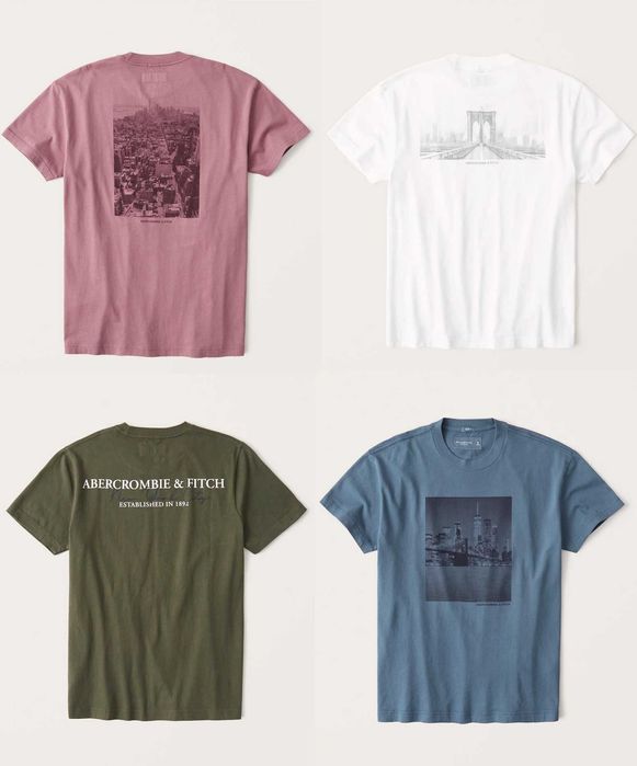 Футболки Abercrombie & Fitch аберкромби XL, XXL. Оригинал