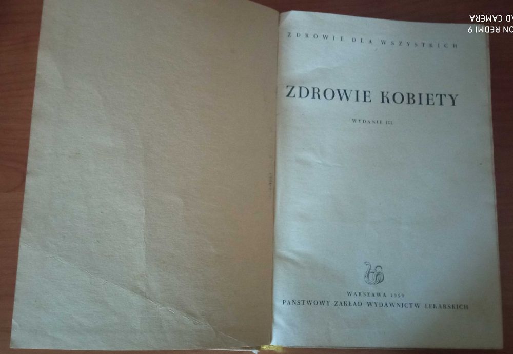 Zdrowie kobiety prof. dr Jan Lesiński 1959 rok
