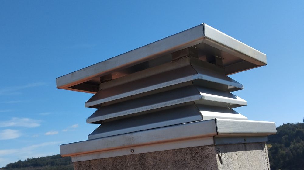 Cobertura para chaminé em inox