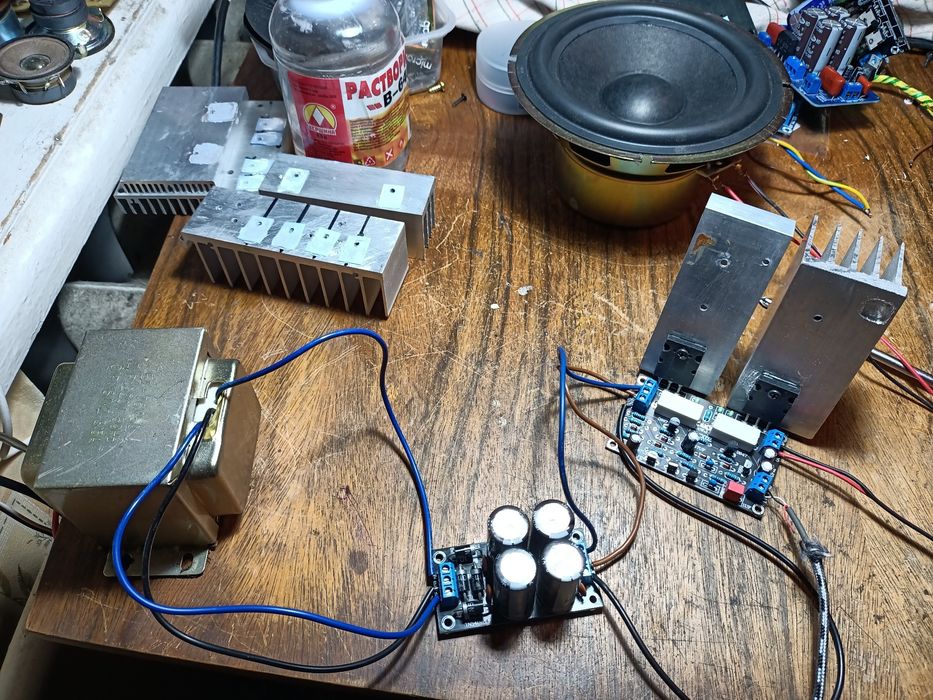 Усилитель мощности одноканальный.2SC5200+2SA1943,