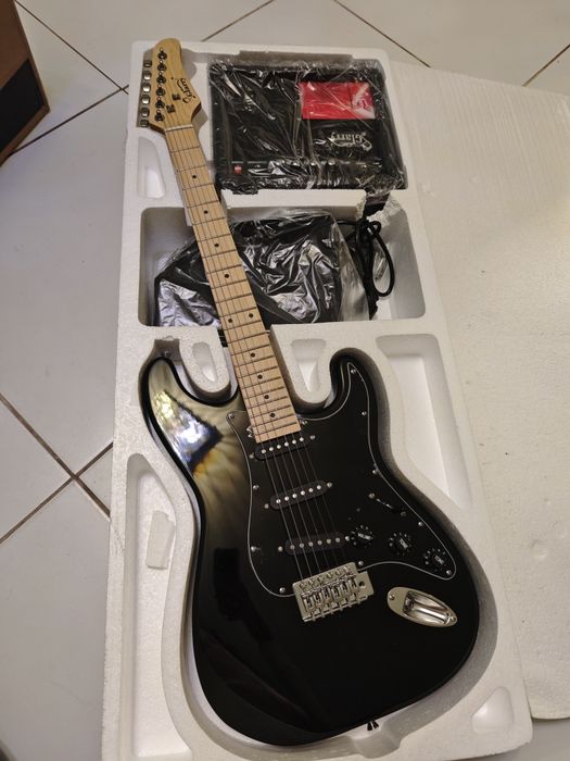 Gitara elektryczna Glarry z wzmacniaczem na start