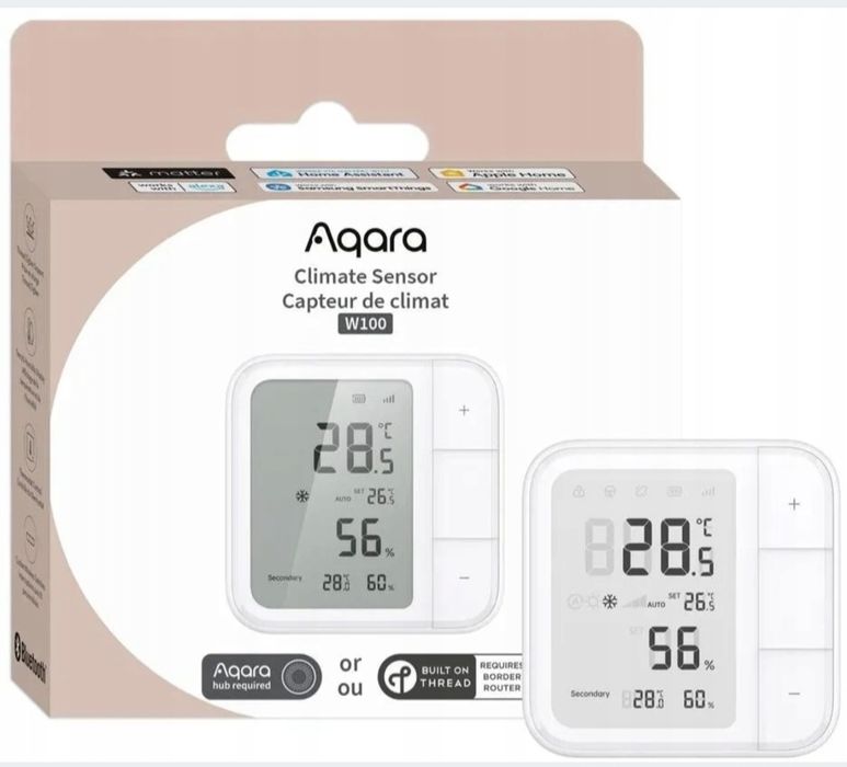 Aqara Climate Sensor W100 | Czujnik klimatu | Thread/Zigbee