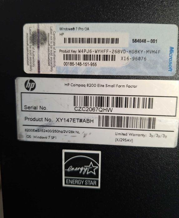 HP Compaq 8200 Elite small form factor