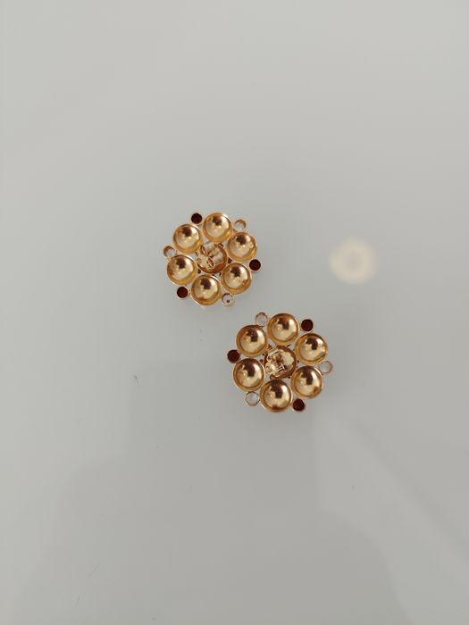 Brincos em ouro de 19,2kt