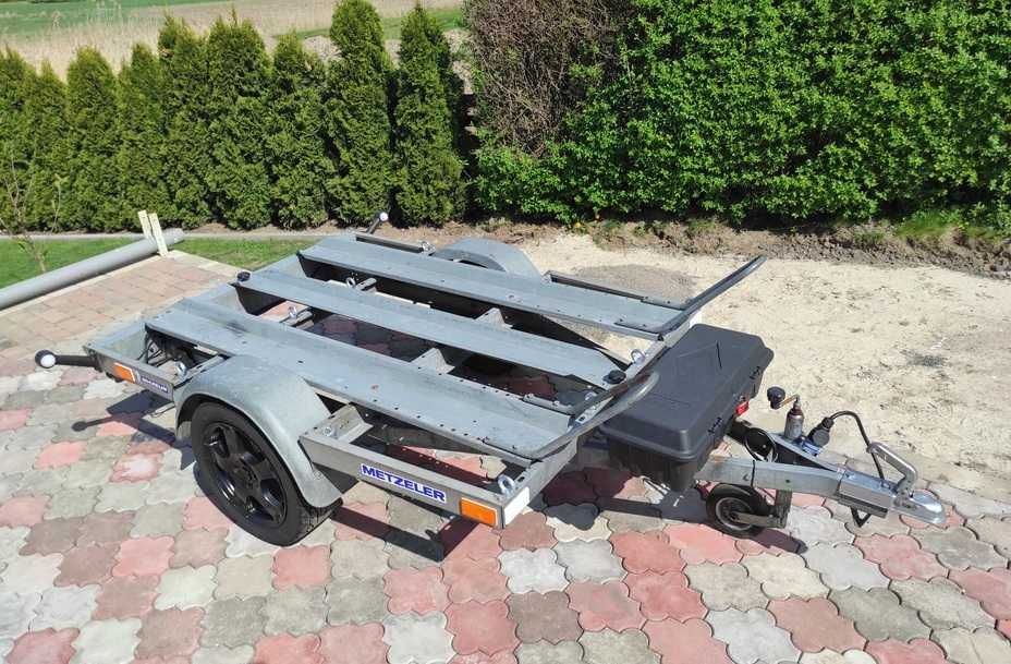 Przyczepa motocyklowa, do przewozu motocykli, wynajem, transport moto
