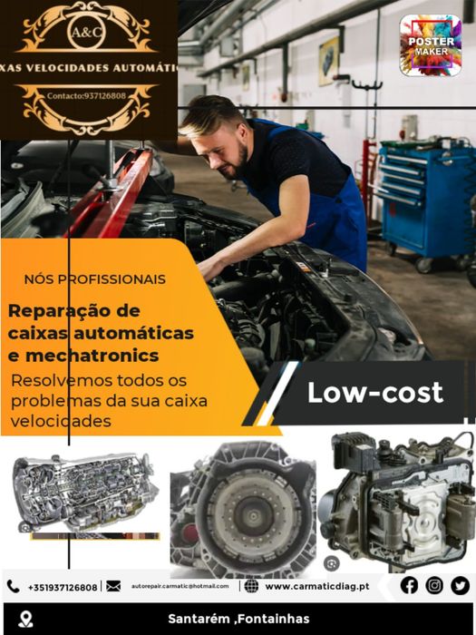 Motores e caixas de velocidades manuais e automaticas