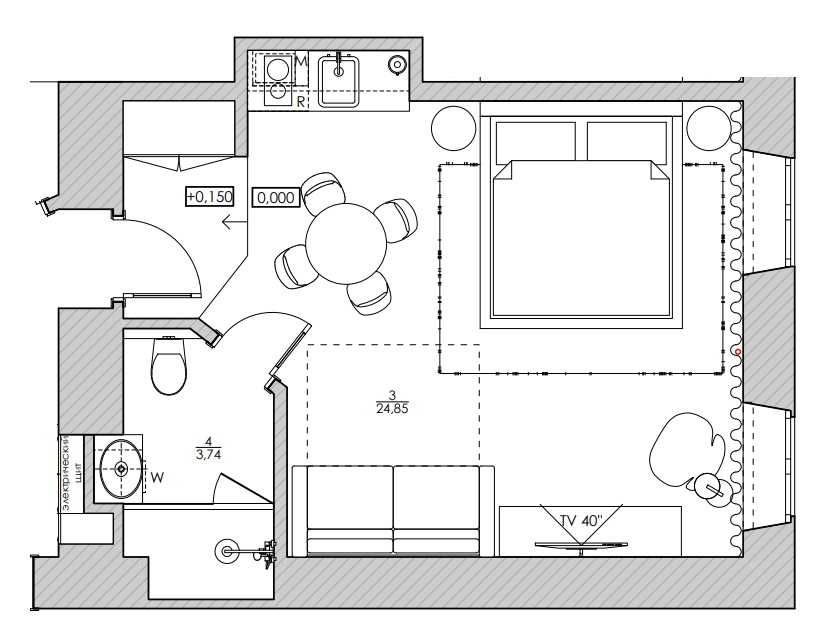 Без комісії: 1-к квартира в центрі біля метро Майдан Незалежності