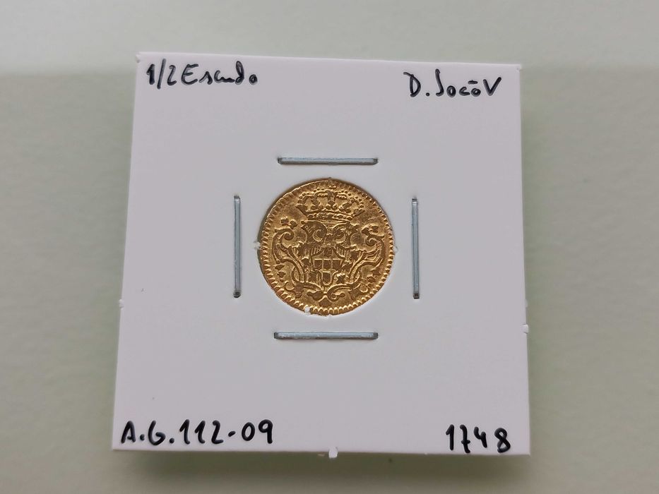 Moeda 1/2 Escudo 1748 D. João V