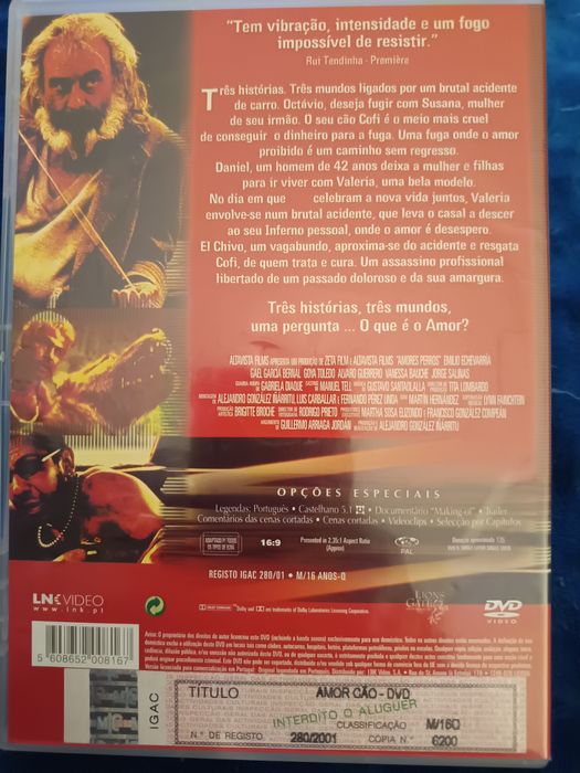 DVD amor cão    .