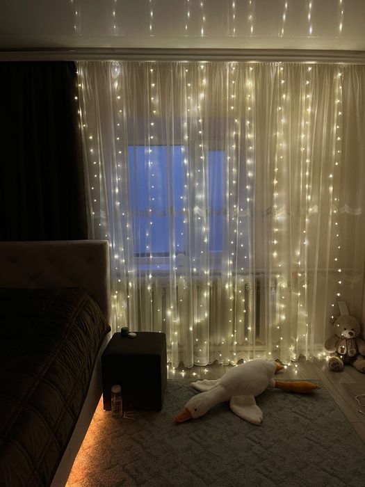 Kurtyna Świetlna 300 LED (3×3 m) Girlanda z pilotem