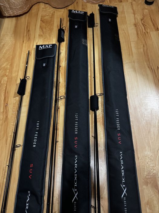 Вудлища фідерні MAP PARABOLIX Black Edition 10FT 12FT
