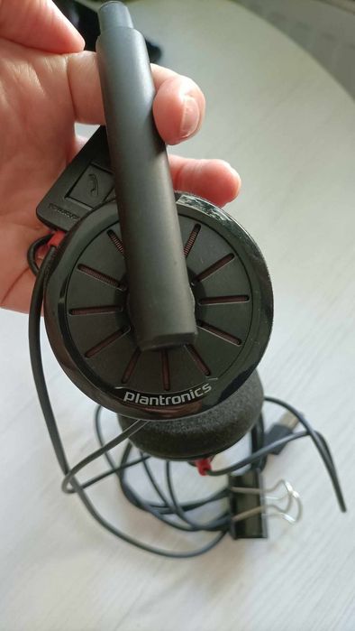 Słuchawki plantronics, jack jak i USB.