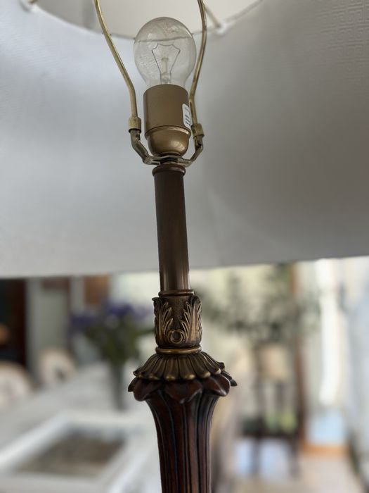 Торшери h80x60см,  h175х43 дерево та бронза