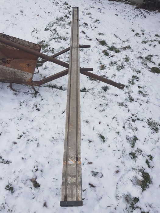 Listwa aluminiowa tzw.rowerowka ,sztywny hol i lina holownicza fi 18mm