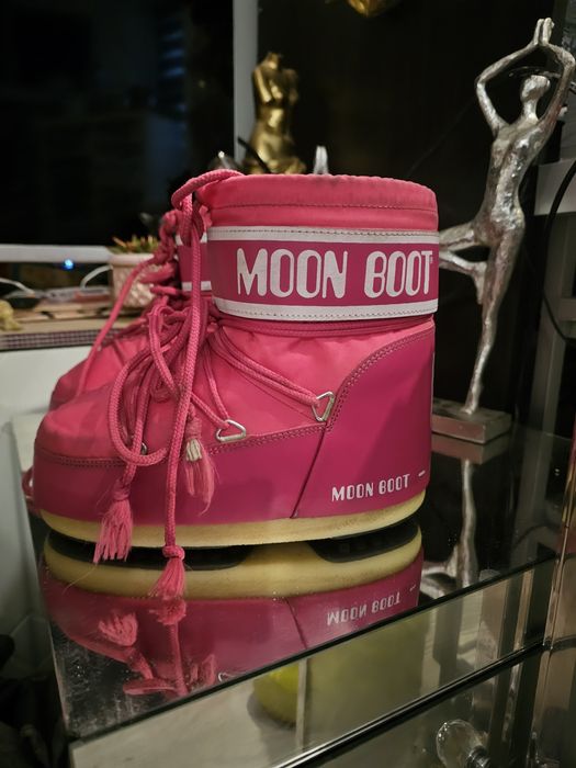Krótkie moon boot różowe od 35 do 38