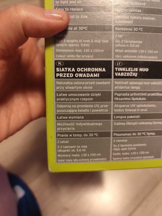 2  moskitiery  na rzep Powerfix Profi