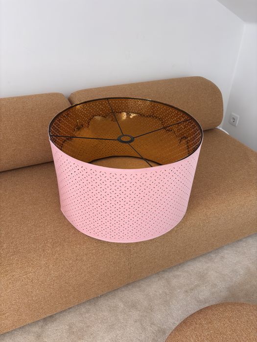 Abajur / Candeeiro de teto IKEA NYMÖ rosa/dourado - 59 cm