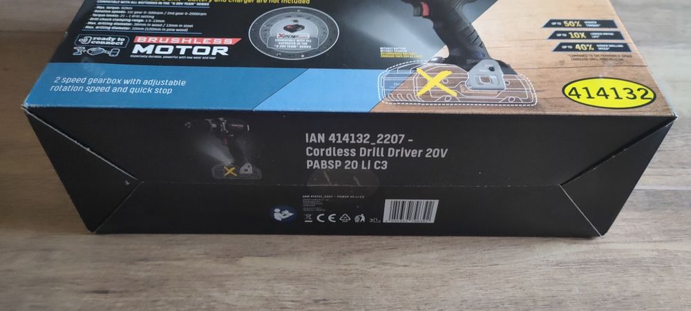 Wiertarko -wkrętarka  Parkside PABSP 20-Li C3