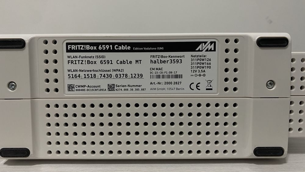 Router FRITZ!Box 6591 Cable