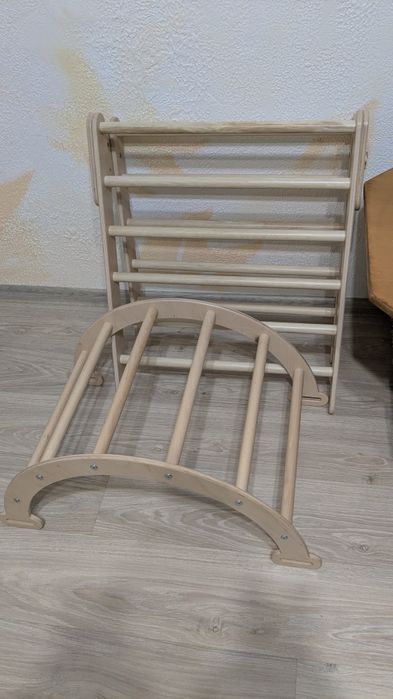 Монтессорі дитячий комплекс:арка,трикутник і гірка