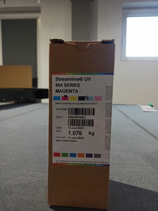 Farby UVLED Streamline 804 Magenta Cyan Black Yellow Light Cyan Magent