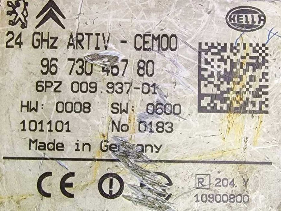 Sensor de Radar 9673046780 - PEUGEOT 3008 I Veículo multiuso
