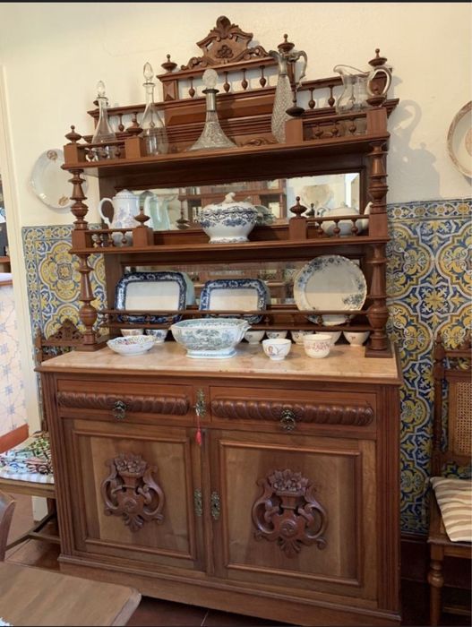 Conjunto de moveis de sala de jantar vintage