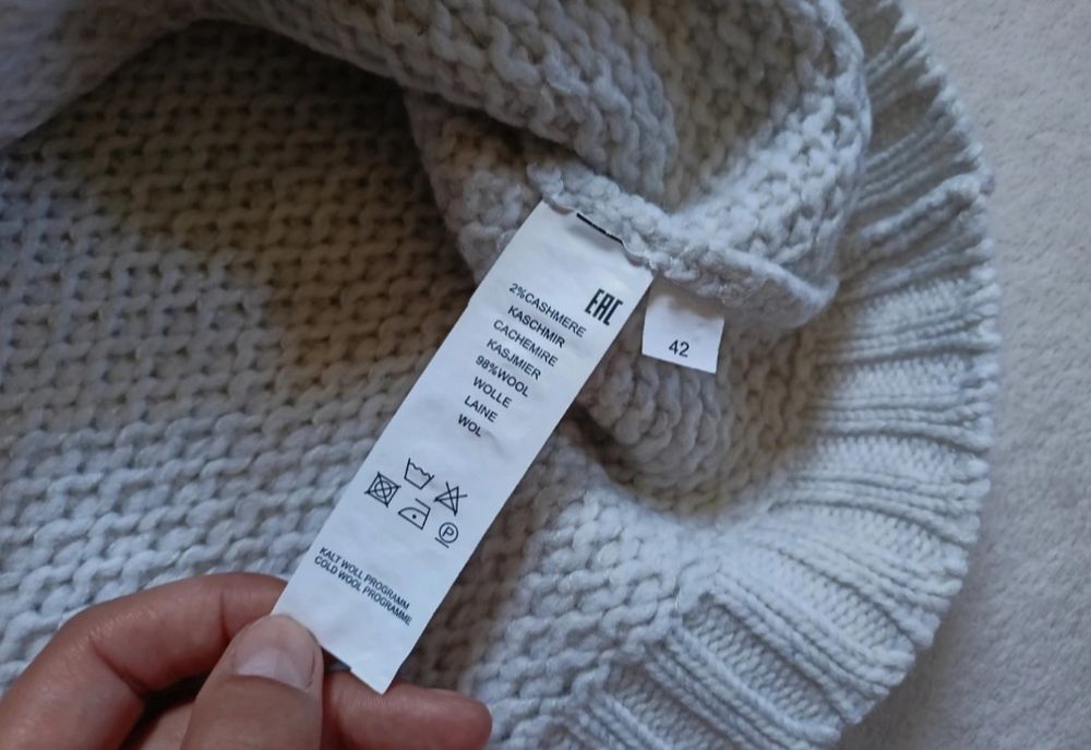 Sweter wełna+ kaszmir Nice Connection