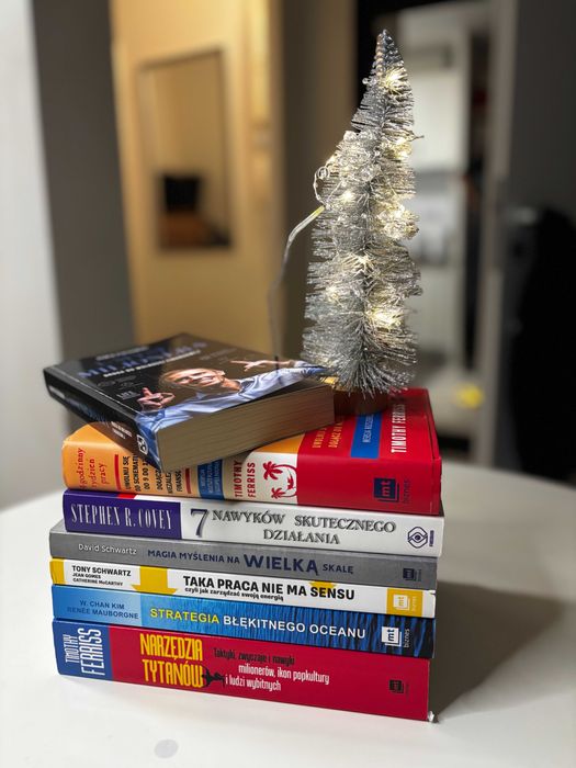 Zestaw książek biznesowych i rozwoju osobistego – 7 tytułów