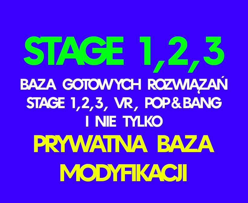 Baza Stage 1 2 3 VR Pop & bang itp swiftec ecm titanium davinci deluxe