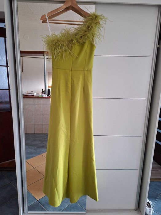 Sukienka maxi Lou xs 34 pióra