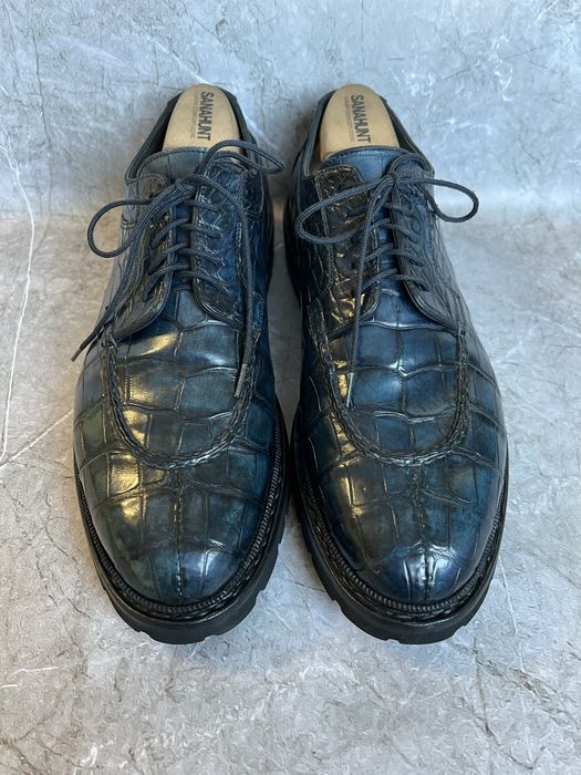 Santoni мужские кожа крокодила 42
