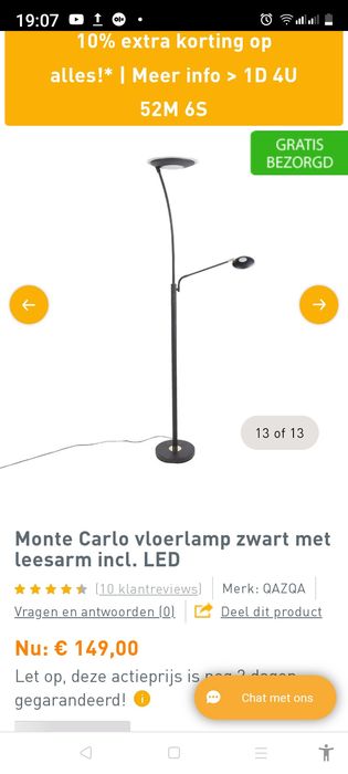 Lampa stojąca nowa uszkodzona