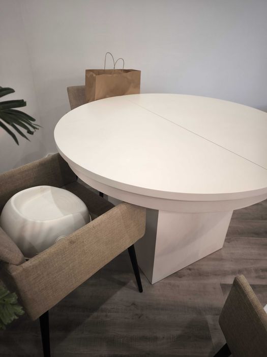 Mesa madeira lacada a branco