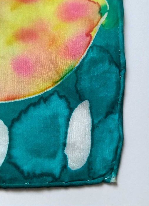 Szalik chustka w Ryby 100% Jedwab