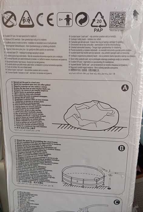 NOVA: Piscina Avenli com bomba e filtro - 3.0M/10' - 3.0Mx76cm