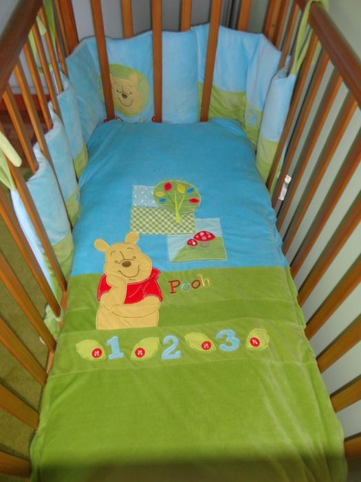 Edredão + Resguardo + Porta Objetos Winnie the Pooh