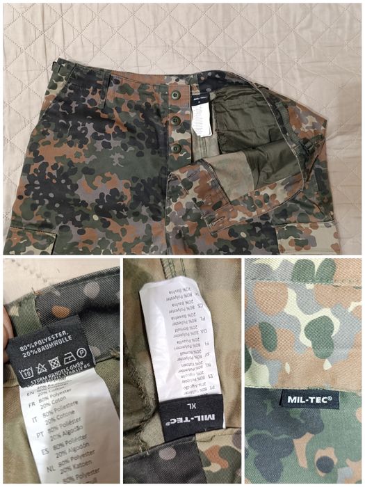 Камуфляжные Брюки рейнджер Mil-Tec BDU flecktarn XL 54