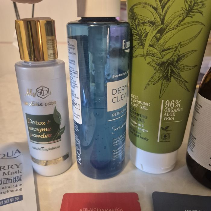 Лот доглядової косметики: Eucerin, SkinTra, Bioearth, MyIDi + тканинна маска та пробники Dr.Ceuracle