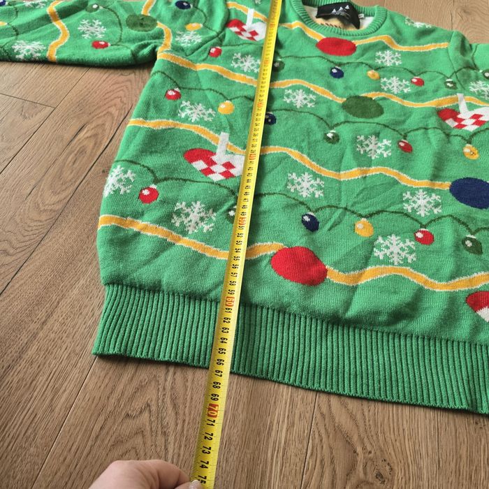 Sweter świąteczny hm m 38 light świecący święta sesja długi rękaw