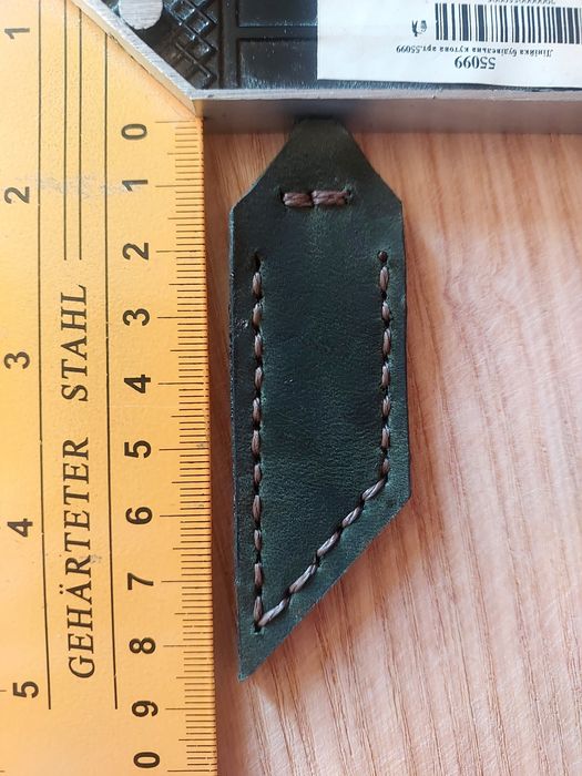 Брилок з натуральної шкіри, ручна робота