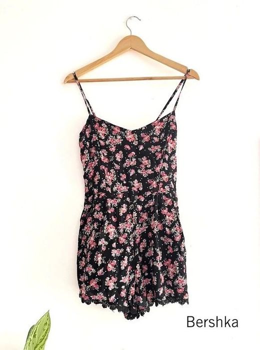 Macacão Floral Bershka S Novo