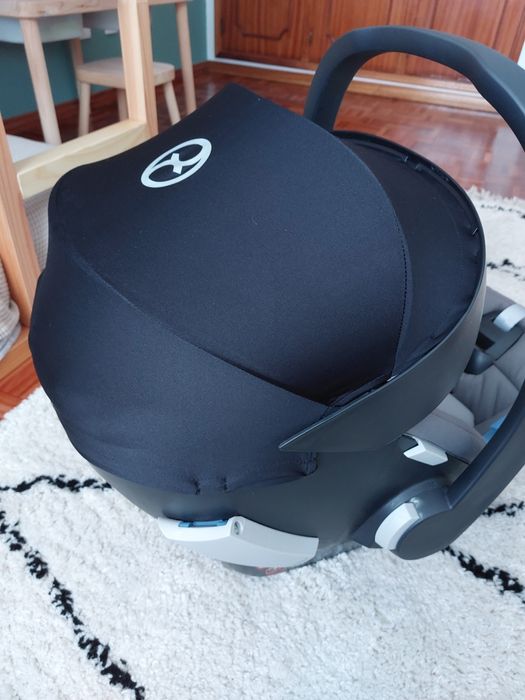Cadeira auto Cybex Aton 5 + Aton base 2-fix + Adaptadores