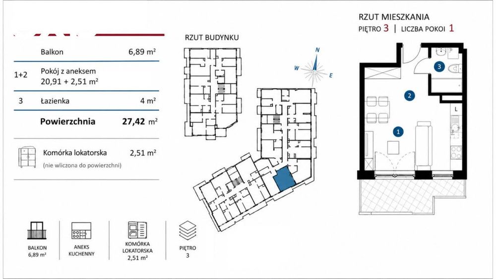 Wyjątkowa kawalerka Olimpia Port Widok na zieleń