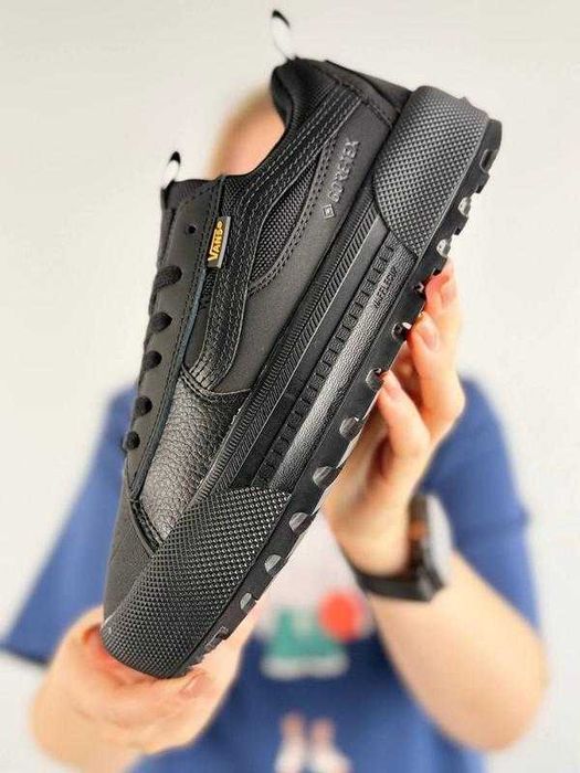 Vans old skool mte 1 black Ванси олд скул чорні жіночі 37 38 39 40 41 Gore-Tex осінь-зима